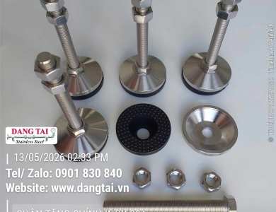 Chân Tăng Chỉnh Inox 304 Giá Rẻ – Đa Dạng Kích Thước, Hàng Có Sẵn