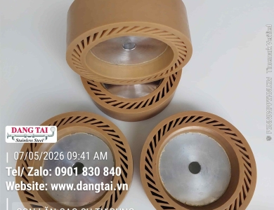 Trục Cao Su Tự Bung 50x147mm – Đánh Bóng Inox, Kim Loại Giá Tốt