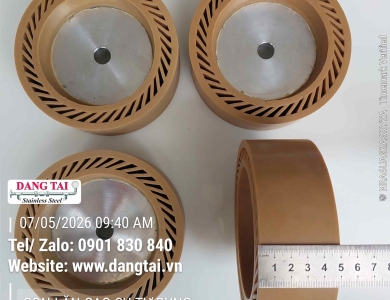 Trục Cao Su Tự Bung 50x147mm – Đánh Bóng Inox, Kim Loại Giá Tốt
