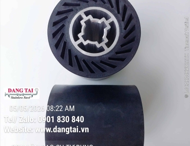 Con Lăn Cao Su Tự Bung 90x100mm Lõi Nhôm – Bền Chắc, Đánh Bóng Inox Hiệu Quả