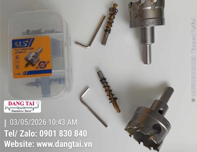 Mũi Khoét Hợp Kim LS+ – Khoan Lỗ Inox, Thép Chính Xác, Giá Tốt, Sẵn Kho