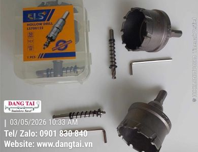 Mũi Khoét Hợp Kim LS+ – Khoan Lỗ Inox, Thép Chính Xác, Giá Tốt, Sẵn Kho
