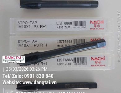 Mũi Taro Thẳng Nachi List 6868 Chính Hãng Nhật Bản – Đầy Đủ Size, Giá Tốt