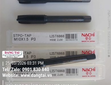 Mũi Taro Thẳng Nachi List 6868 Chính Hãng Nhật Bản – Đầy Đủ Size, Giá Tốt