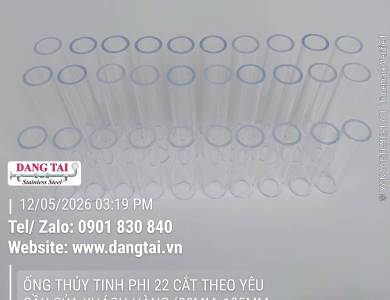 Ống Thủy Tinh Chịu Nhiệt – Trong Suốt, Bền Bỉ, Giá Tốt
