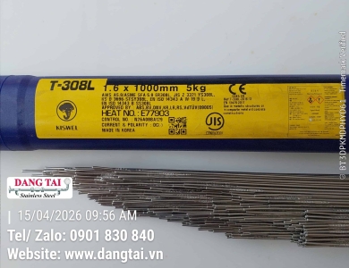 Que Hàn TIG Inox Kiswel 308L Chính Hãng – Hàn Đẹp, Bền, Giá Tốt