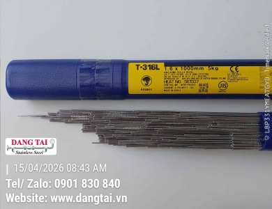 Que Hàn TIG Inox Kiswel 316L Chính Hãng – Chống Ăn Mòn, Bền, Giá Tốt