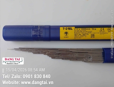 Que Hàn TIG Inox Kiswel 316L Chính Hãng – Chống Ăn Mòn, Bền, Giá Tốt
