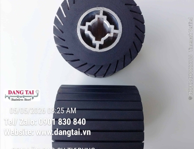 Con Lăn Cao Su Tự Bung 100x100mm – Đánh Bóng Inox, Kim Loại Giá Tốt