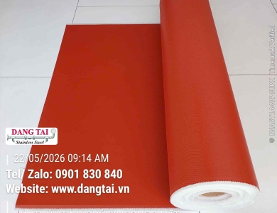Vải Thủy Tinh Phủ Silicone 2 Mặt Chịu Nhiệt Cao – Chống Cháy, Giá Tốt, Giao Nhanh