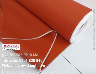 Vải Thủy Tinh Phủ Silicone 2 Mặt Chịu Nhiệt Cao – Chống Cháy, Giá Tốt, Giao Nhanh