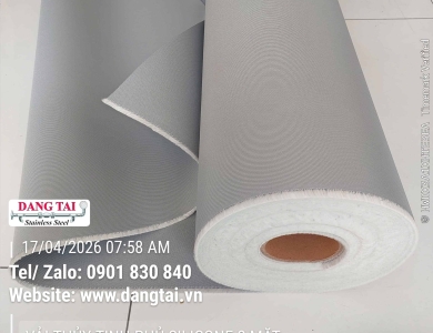 Vải Thủy Tinh Phủ Silicone 2 Mặt Chịu Nhiệt Cao – Chống Cháy, Giá Tốt, Giao Nhanh