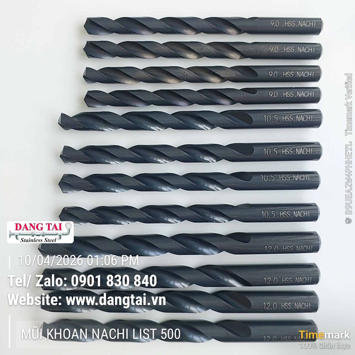 Mũi khoan Nachi chính hãng Nhật Bản chất lượng cao
