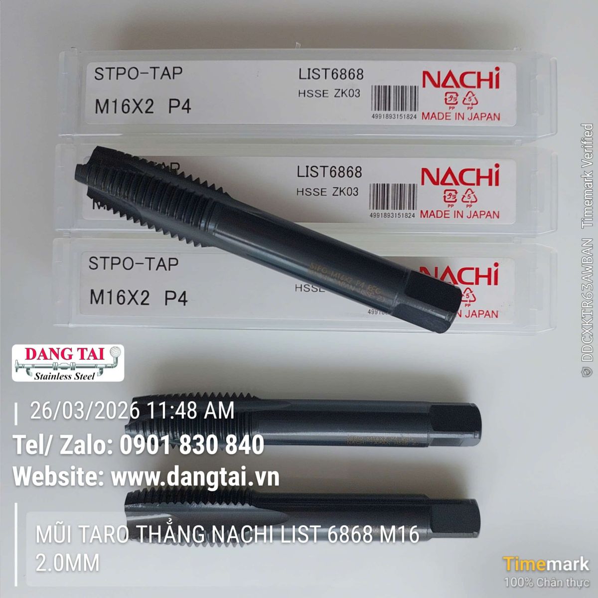 Mũi taro thẳng Nachi List 6868 giá cạnh tranh toàn quốc