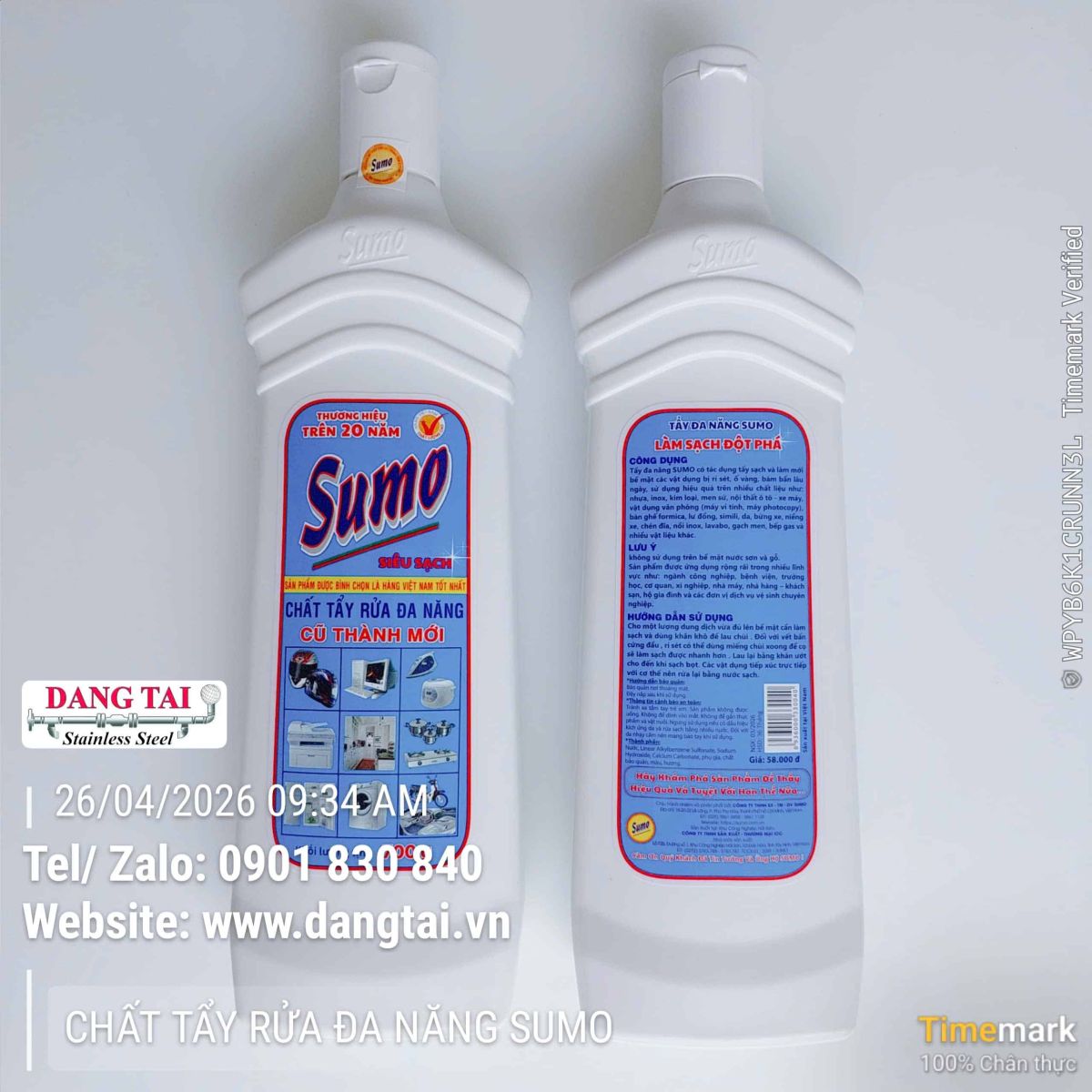 chất tẩy rửa đa năng SUMO chính hãng