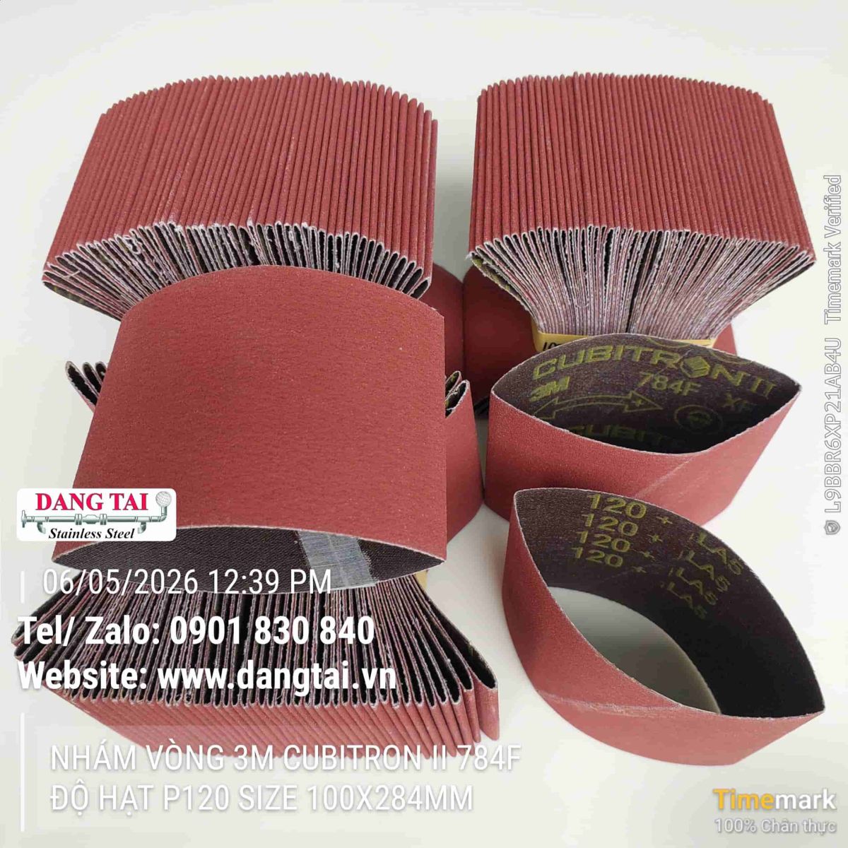 Nhám vòng 3M Cubitron II 784F độ bền cao cho ngành cơ khí