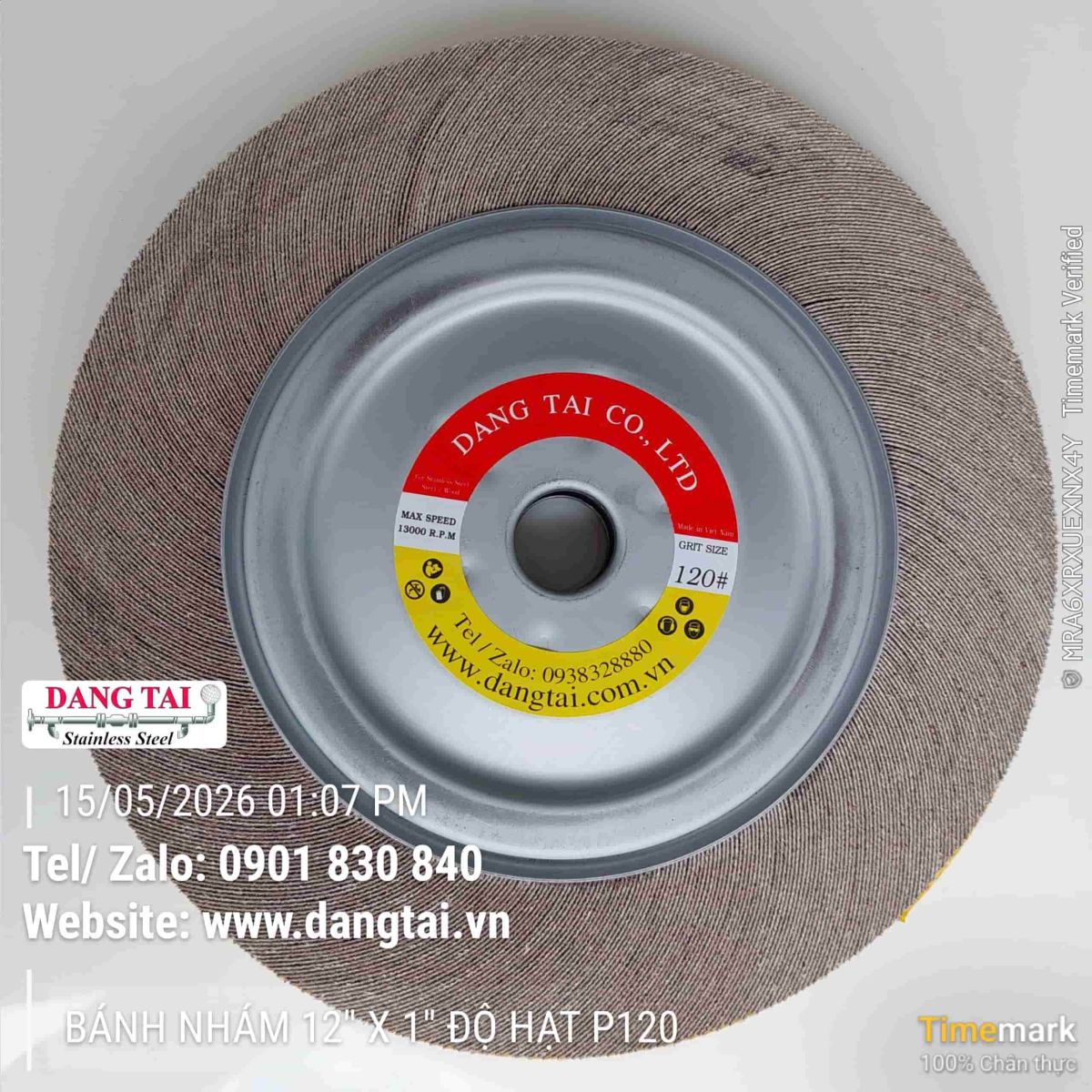 Bánh nhám đánh bóng inox công nghiệp hàng sẵn kho