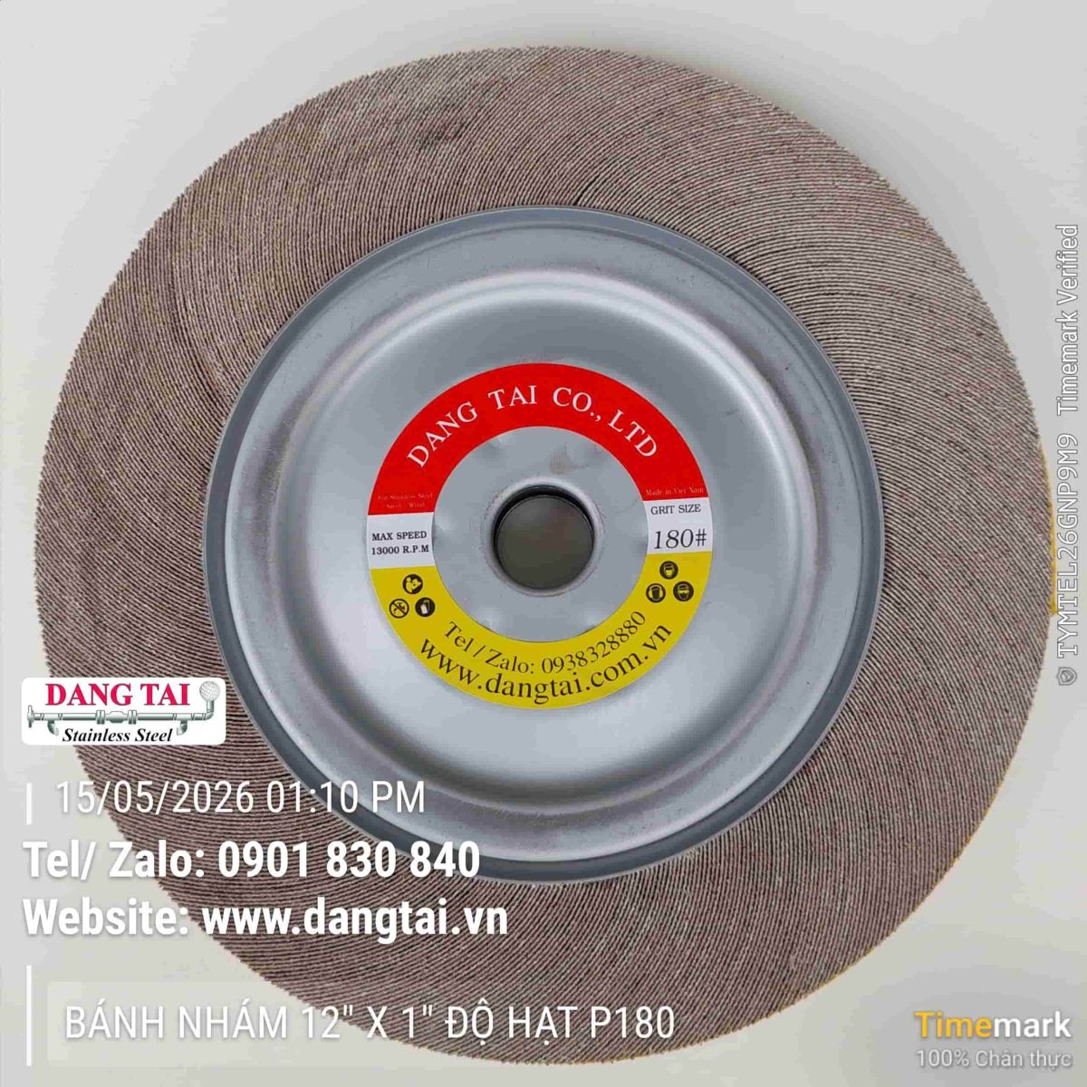 Bánh nhám trục công nghiệp 12 inch x 1 inch chất lượng tốt