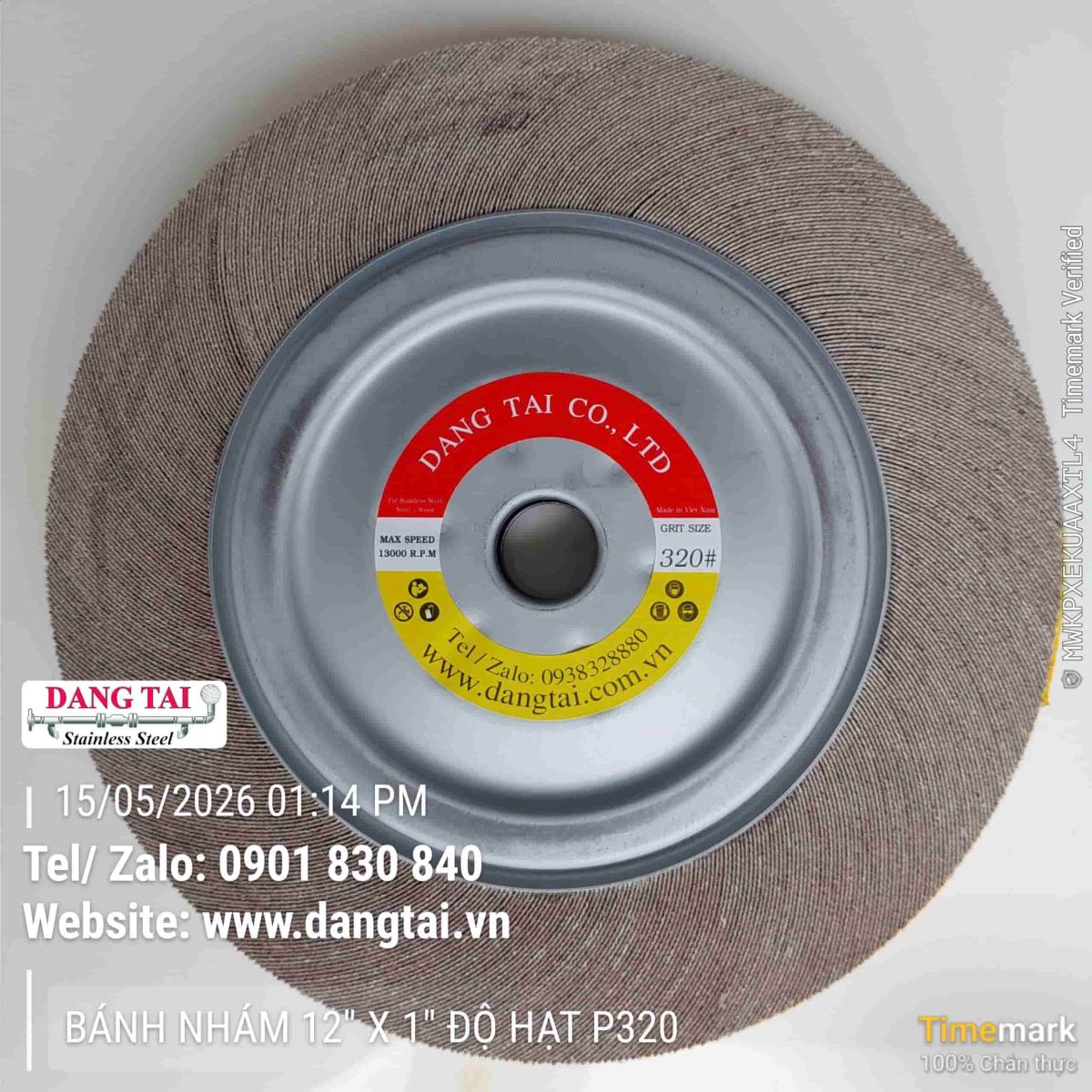 Bánh nhám đánh bóng inox công nghiệp hàng sẵn kho