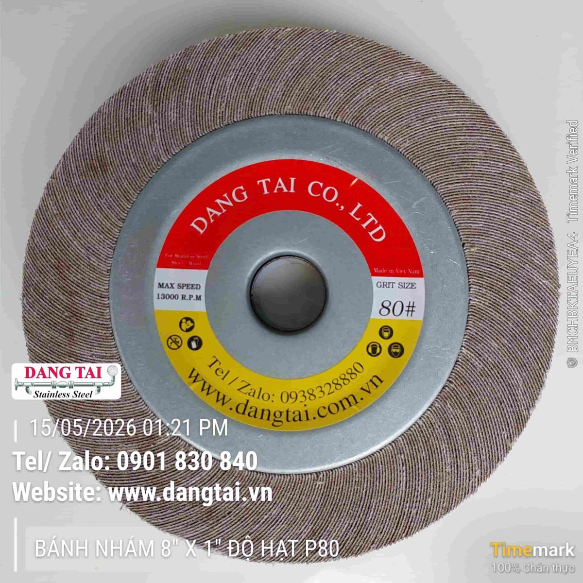Bánh nhám đánh bóng inox chính hãng giá tốt cho ngành cơ khí