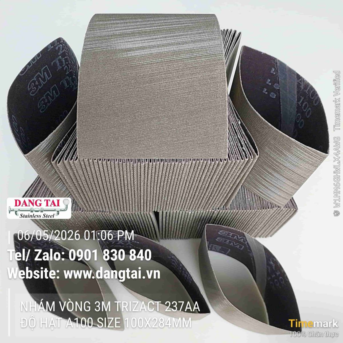 Băng nhám vòng 3M Trizact 237AA chính hãng sẵn kho