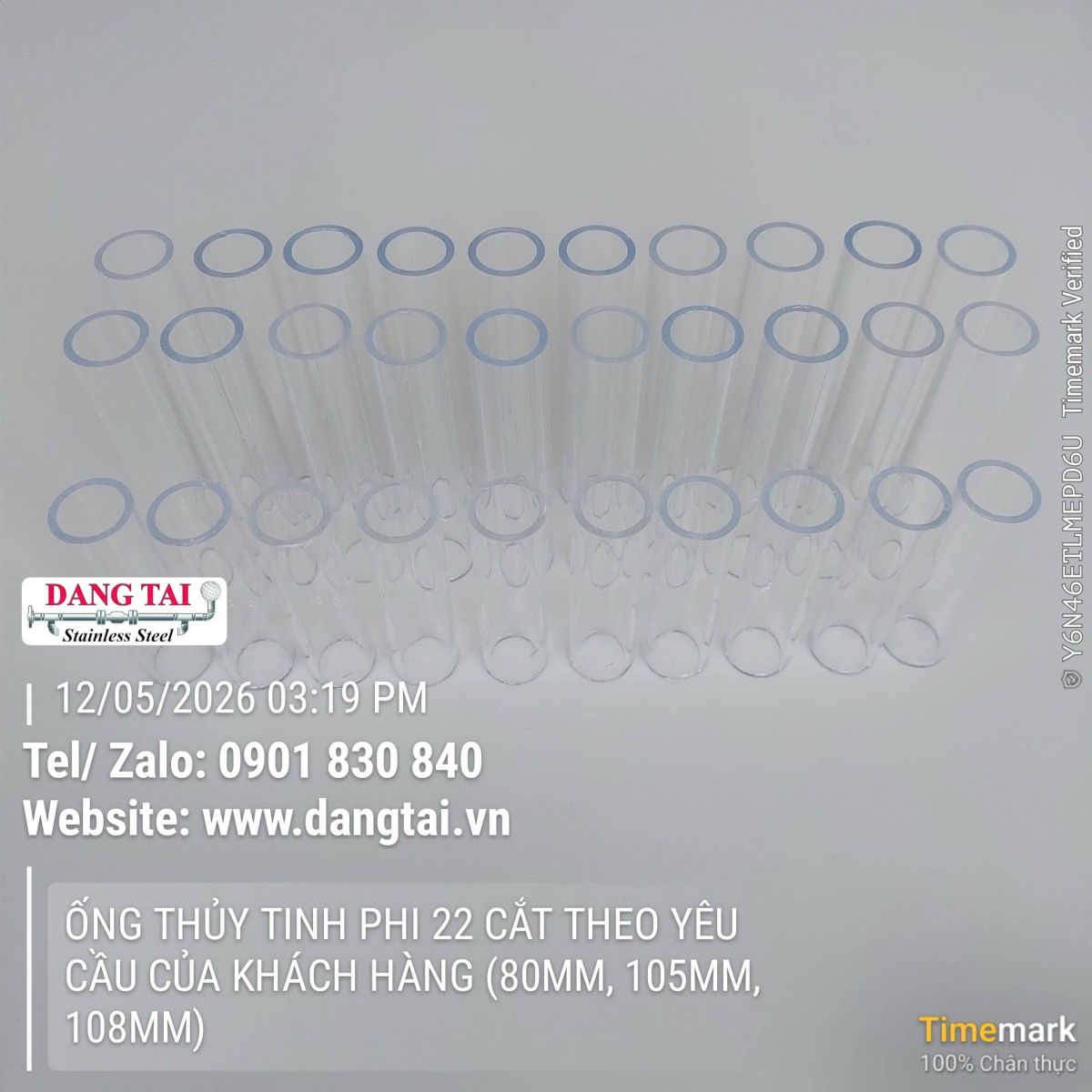 Ống thủy tinh quan sát chất lỏng chịu nhiệt tốt