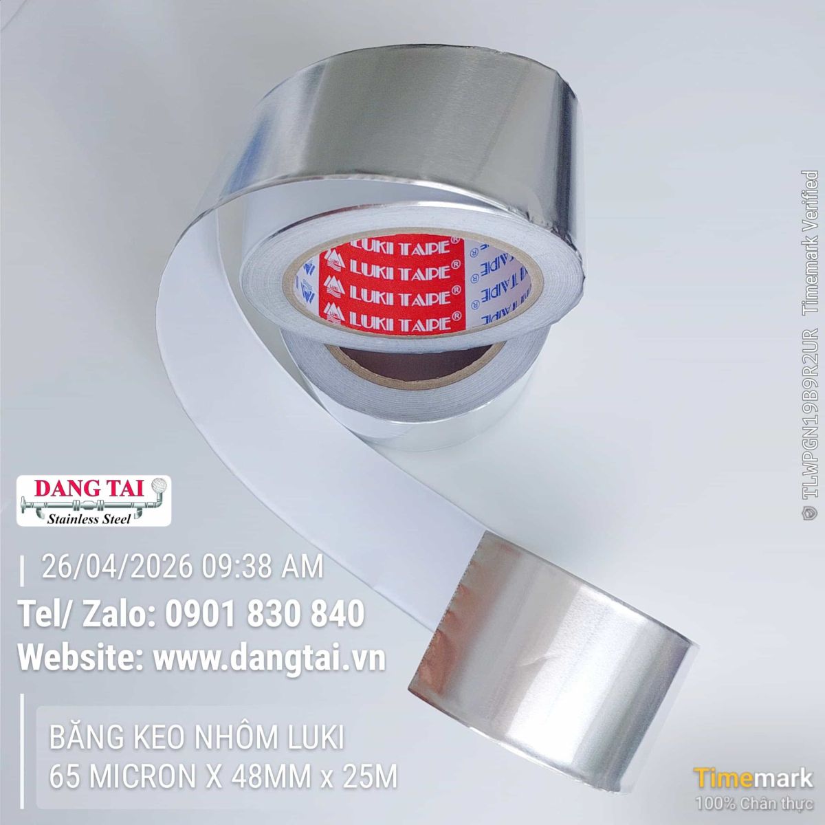 băng keo nhôm chống nóng chống ẩm