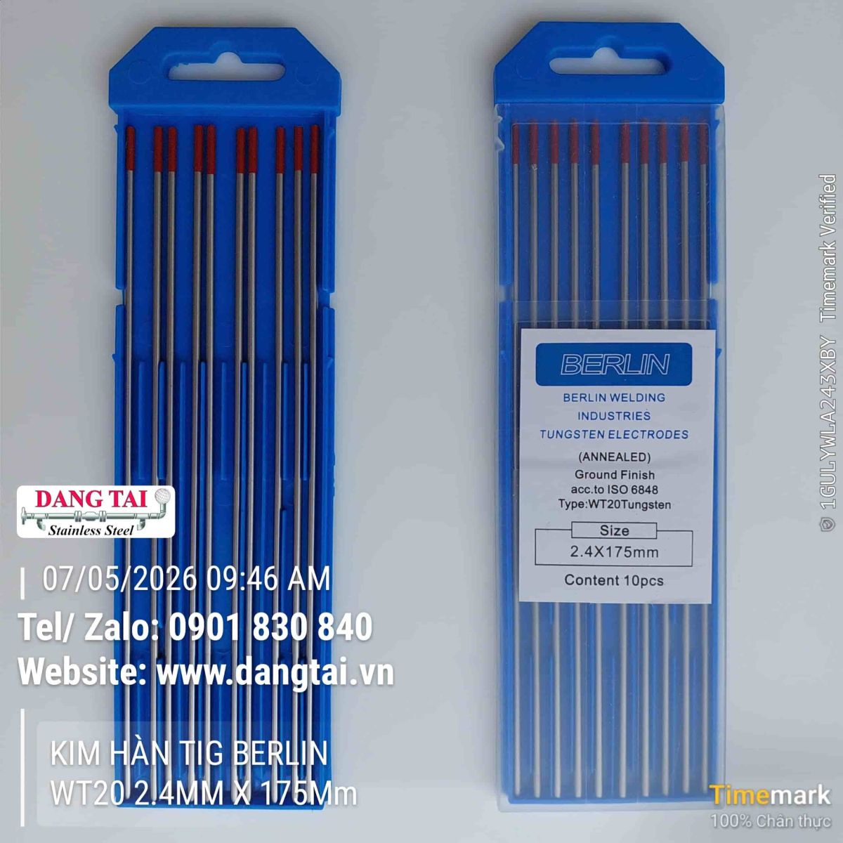 Kim Hàn TIG 2.4mm hàng sẵn kho giá cạnh tranh