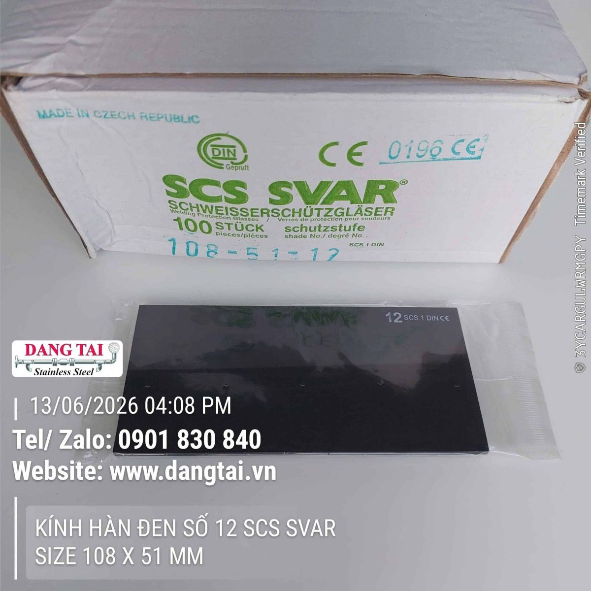 Kính Hàn Đen SCS Số 12 Giá Tốt – Chống Tia Hồ Quang, Bảo Vệ Mắt Hiệu Quả