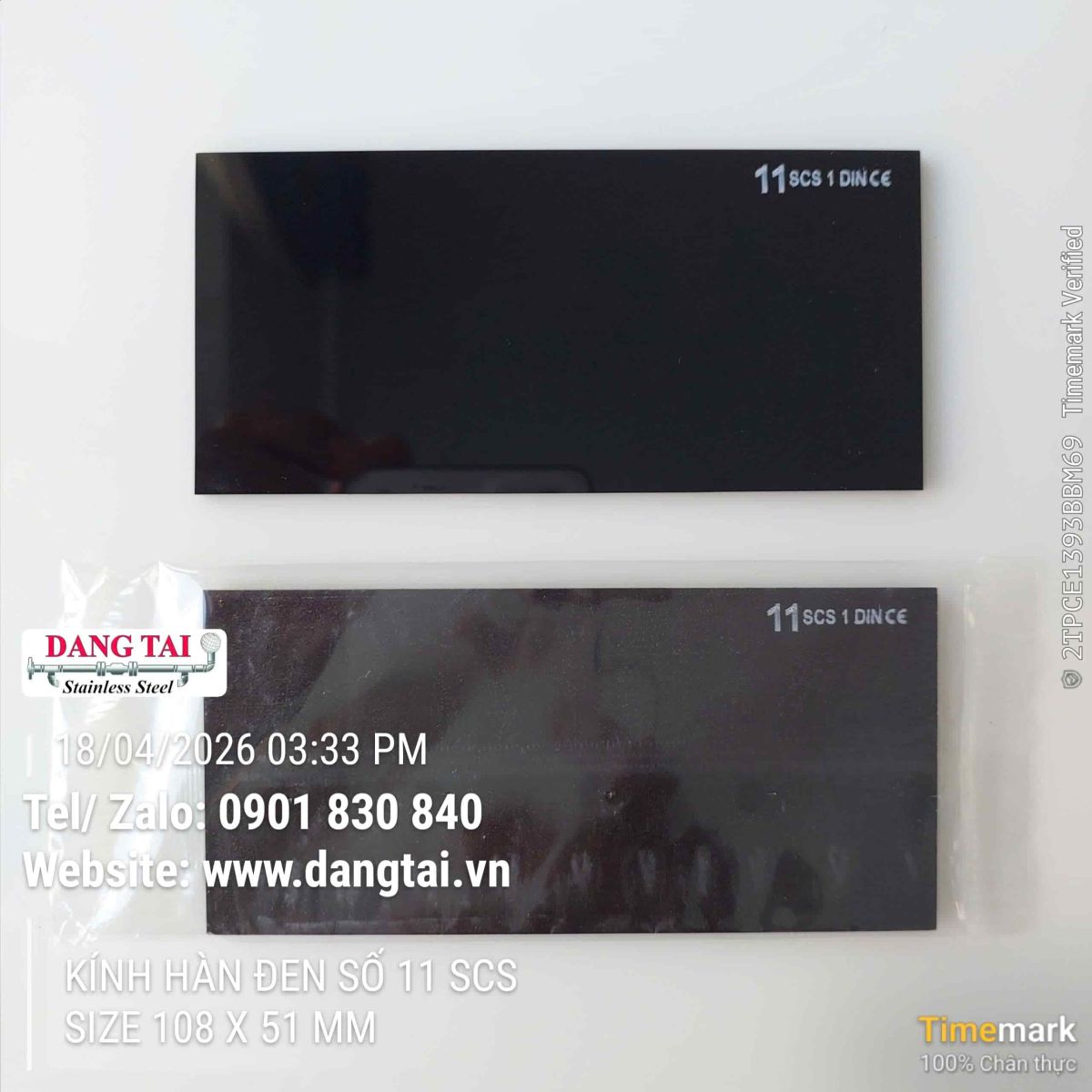 Kính hàn đen SCS số 11