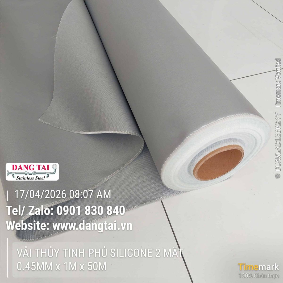Vải bạt chống cháy phủ silicone