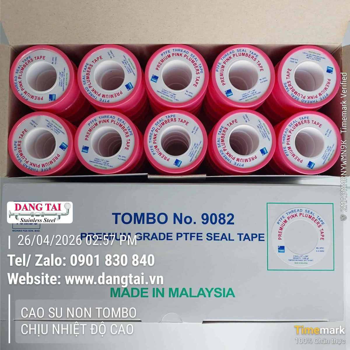 Gioăng cao su non Tombo chịu nhiệt độ cao giá tốt