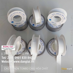 Cao Su Non Chịu Hóa Chất – PTFE Chống Ăn Mòn, Làm Kín Tốt, Giá Rẻ, Sẵn Kho