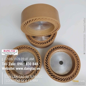 Trục Cao Su Tự Bung 50x147mm – Đánh Bóng Inox, Kim Loại Giá Tốt