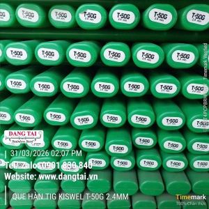 Que Hàn TIG Sắt Kiswel T50G Chính Hãng – Hàn Thép Bền, Mối Đẹp, Giá Tốt