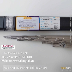 Que Hàn TIG Inox Menam 316L Chính Hãng – Chống Ăn Mòn, Bền, Giá Tốt
