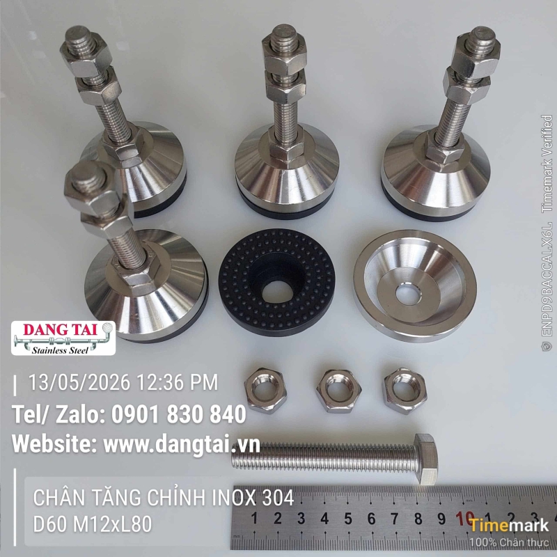 Chân Tăng Chỉnh Inox 304 Giá Rẻ – Đa Dạng Kích Thước, Hàng Có Sẵn