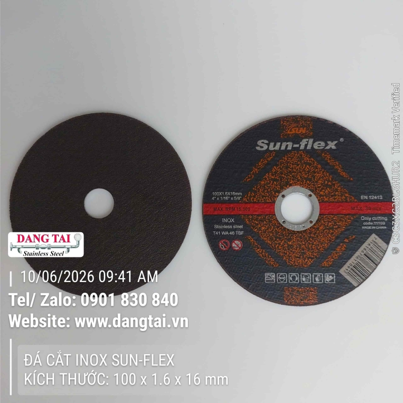 Đá Cắt Inox SUN FLEX Chính Hãng – Cắt Inox, Sắt, Kim Loại Sắc Bén Giá Tốt