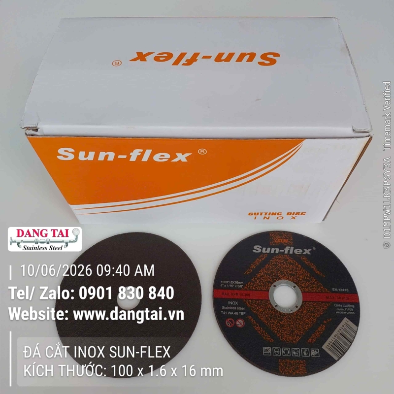 Đá Cắt Inox SUN FLEX Chính Hãng – Cắt Inox, Sắt, Kim Loại Sắc Bén Giá Tốt