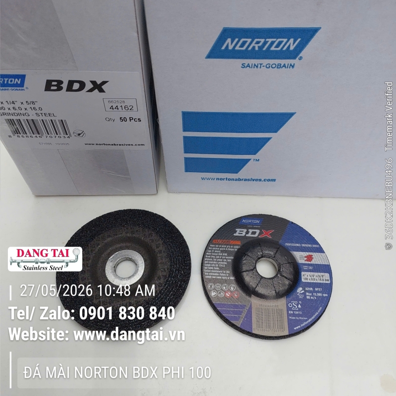 Đá Mài Norton BDX Chính Hãng – Mài Sắt, Thép, Kim Loại Bền Bỉ Giá Tốt