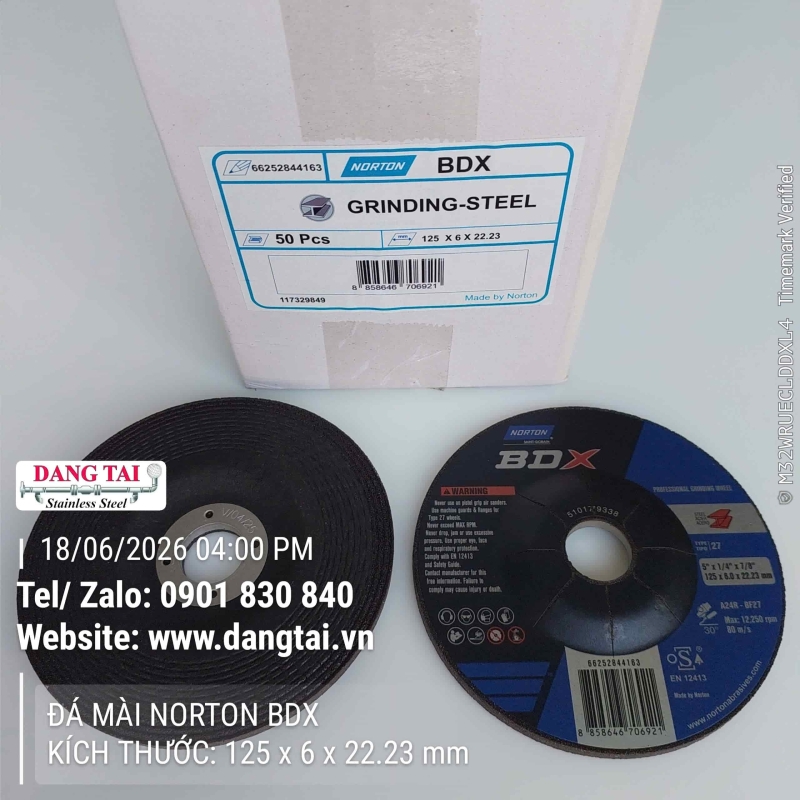 Đá Mài Norton BDX Chính Hãng – Mài Sắt, Thép, Kim Loại Bền Bỉ Giá Tốt