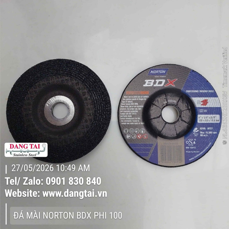 Đá Mài Norton BDX Chính Hãng – Mài Sắt, Thép, Kim Loại Bền Bỉ Giá Tốt