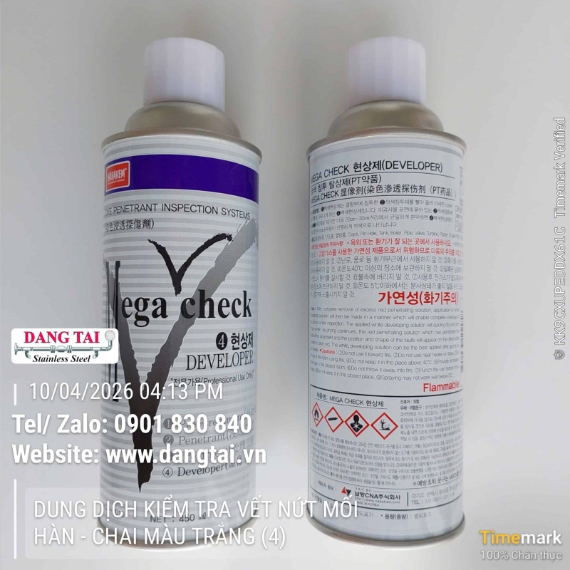 Dung dịch kiểm tra vết nứt mối hàn PT– Phát hiện nhanh & chính xác