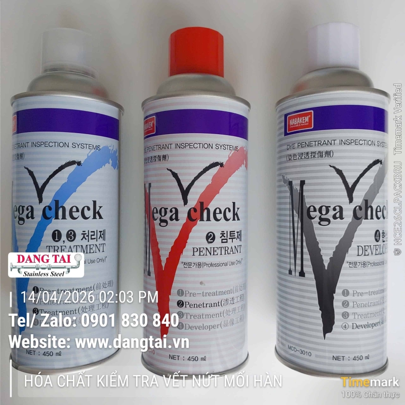 Dung dịch kiểm tra vết nứt mối hàn PT– Phát hiện nhanh & chính xác