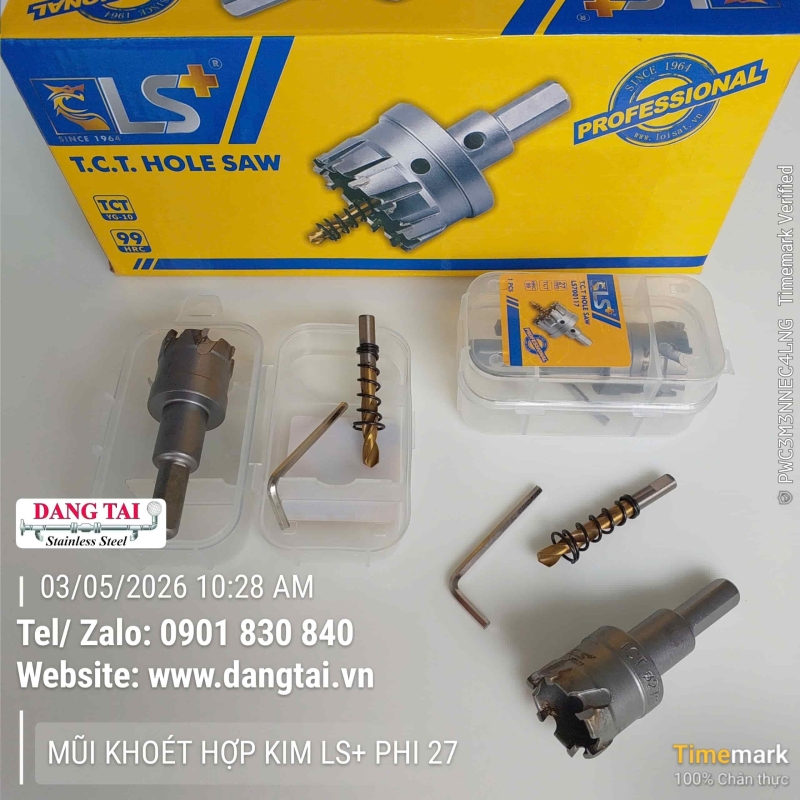 Mũi Khoét Hợp Kim LS+ – Khoan Lỗ Inox, Thép Chính Xác, Giá Tốt, Sẵn Kho