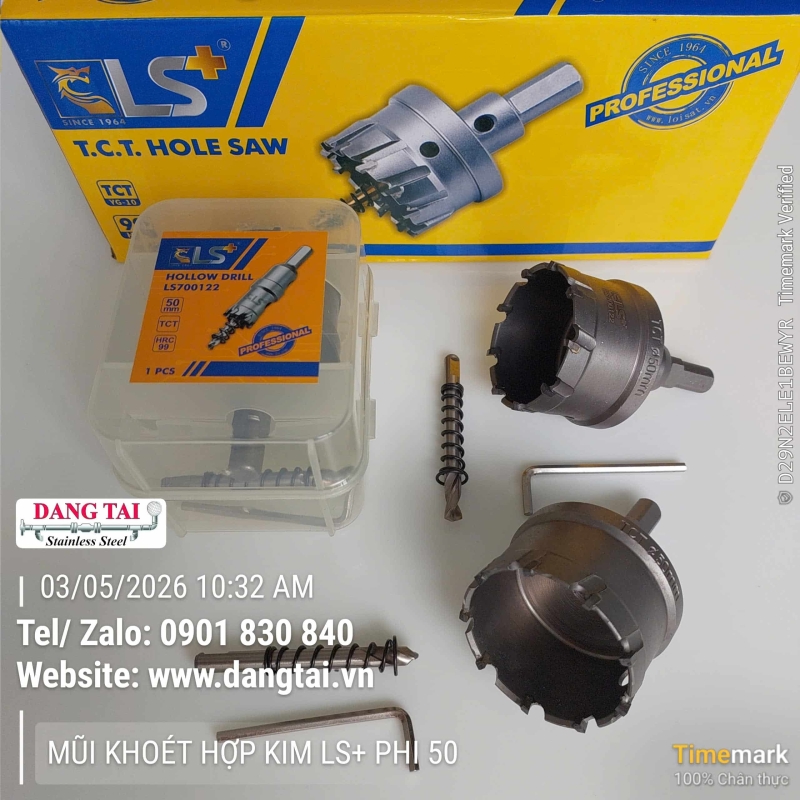 Mũi Khoét Hợp Kim LS+ – Khoan Lỗ Inox, Thép Chính Xác, Giá Tốt, Sẵn Kho