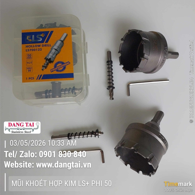 Mũi Khoét Hợp Kim LS+ – Khoan Lỗ Inox, Thép Chính Xác, Giá Tốt, Sẵn Kho