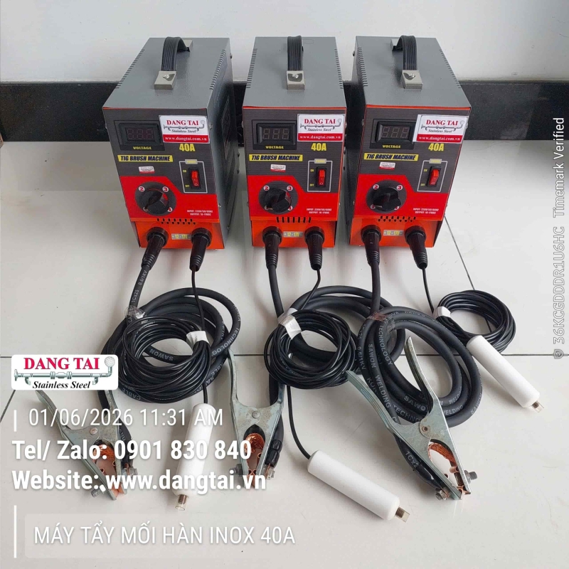 Máy Tẩy Mối Hàn Inox Điện Hóa 40A Giá Tốt – Làm Sạch Mối Hàn Nhanh, Hiệu Quả Cho Xưởng Cơ Khí