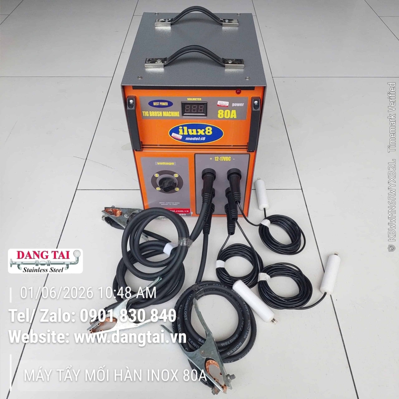Máy Tẩy Mối Hàn Inox Điện Hóa 80A iLux8 Chính Hãng Giá Tốt