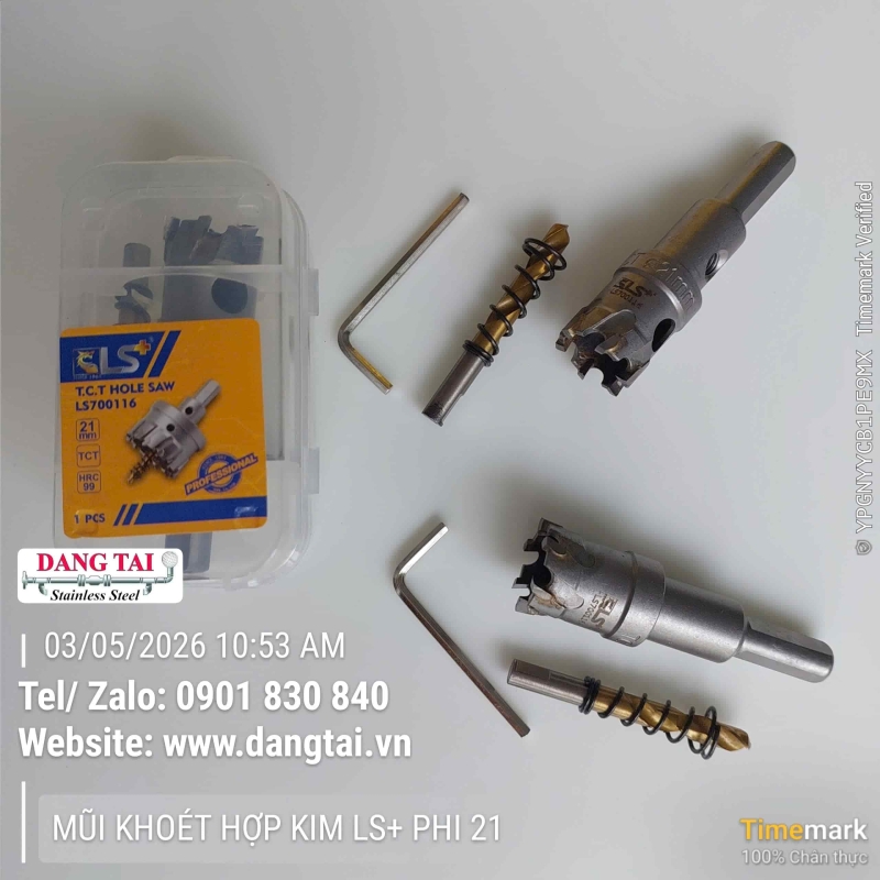 Mũi Khoét Hợp Kim LS+ – Khoan Lỗ Inox, Thép Chính Xác, Giá Tốt, Sẵn Kho